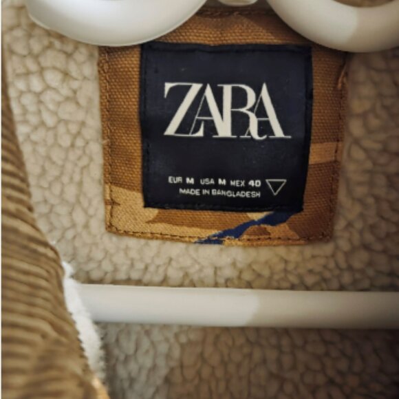 ZARA Corduroy Collar Jacket - Picture 2 of 7